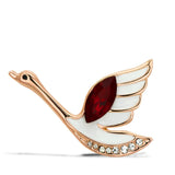 Flash Gold White Metal Brooches with Top Grade Crystal  in Siam