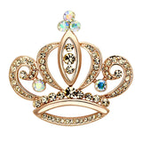 Flash Rose Gold White Metal Brooches with Top Grade Crystal  in Multi Color