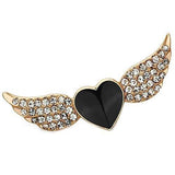 Flash Rose Gold White Metal Brooches with Top Grade Crystal  in Multi Color
