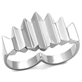 Rhodium Brass Ring with No Stone