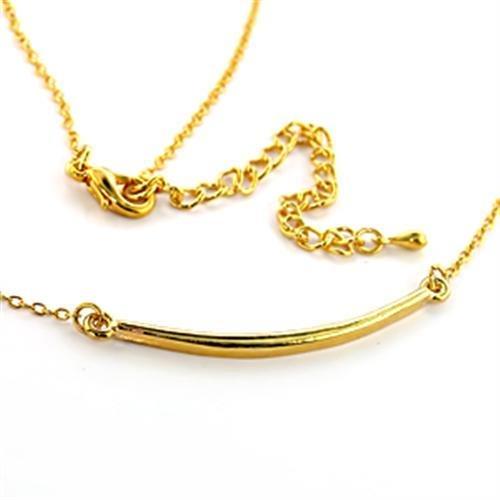 Gold Brass Pendant with No Stone