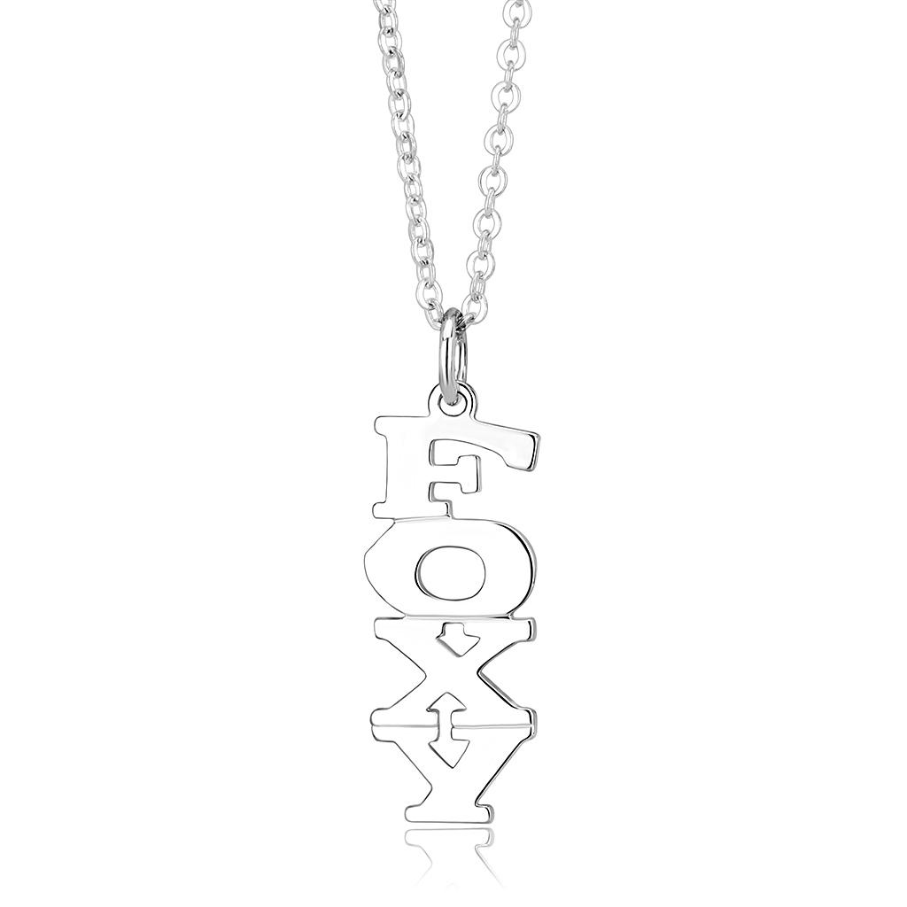 Silver Brass Pendant with No Stone