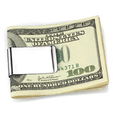 High polished (no plating) Stainless Steel Money clip with No Stone