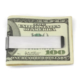 High polished (no plating) Stainless Steel Money clip with No Stone