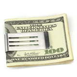 High polished (no plating) Stainless Steel Money clip with No Stone