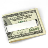 High polished (no plating) Stainless Steel Money clip with No Stone