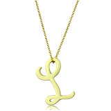 Gold Brass Chain Pendant with No Stone
