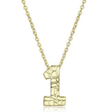 Flash Gold Brass Chain Pendant with Top Grade Crystal  in Clear