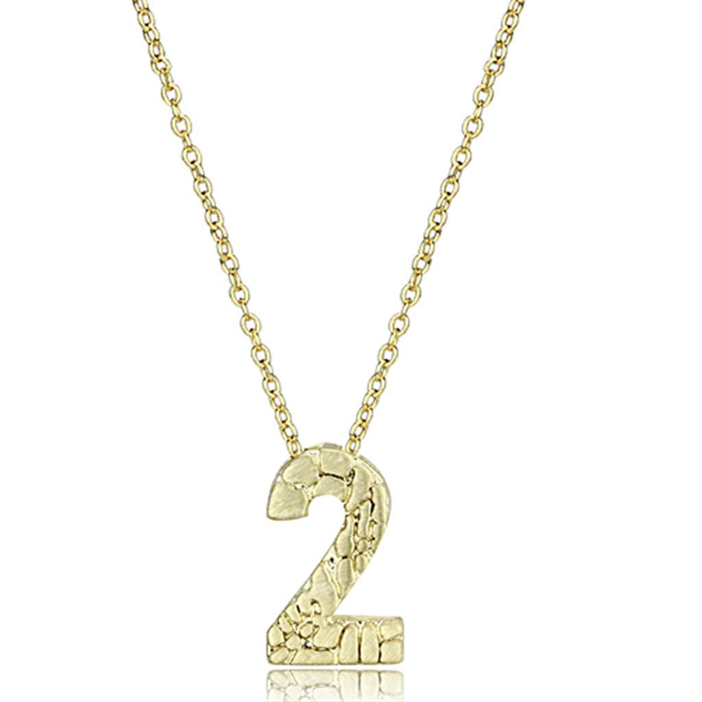 Flash Gold Brass Chain Pendant with Top Grade Crystal  in Clear