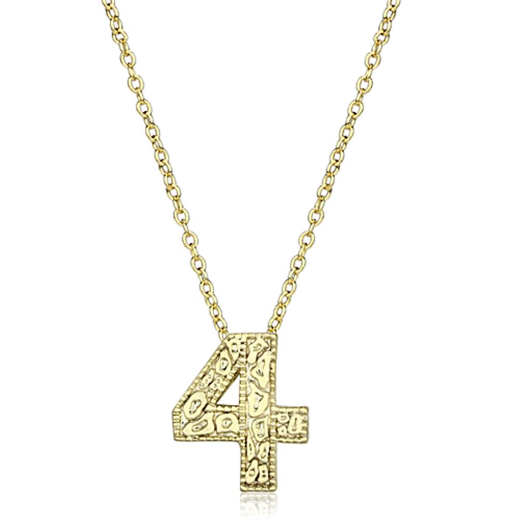 Flash Gold Brass Chain Pendant with Top Grade Crystal  in Clear