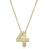 Flash Gold Brass Chain Pendant with Top Grade Crystal  in Clear