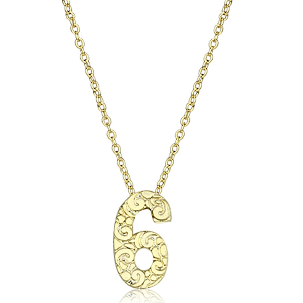 Flash Gold Brass Chain Pendant with Top Grade Crystal  in Clear