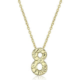 Flash Gold Brass Chain Pendant with Top Grade Crystal  in Clear