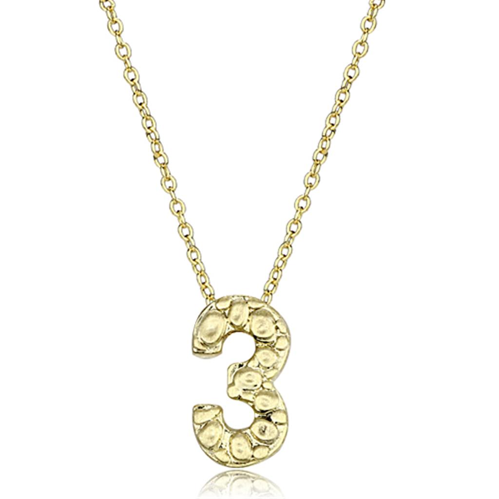 Flash Gold Brass Chain Pendant with Top Grade Crystal  in Clear