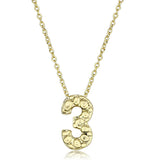 Flash Gold Brass Chain Pendant with Top Grade Crystal  in Clear