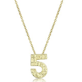 Flash Gold Brass Chain Pendant with Top Grade Crystal  in Clear