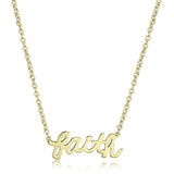 Gold Brass Chain Pendant with No Stone