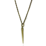 Antique Copper Brass Chain Pendant with No Stone