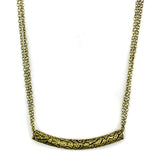 Antique Copper Brass Necklace with No Stone