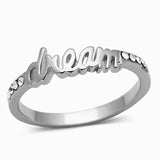 Rhodium Brass Ring with Top Grade Crystal  in Clear