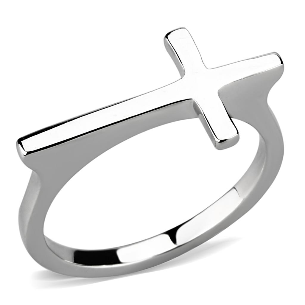 Rhodium Brass Ring with No Stone