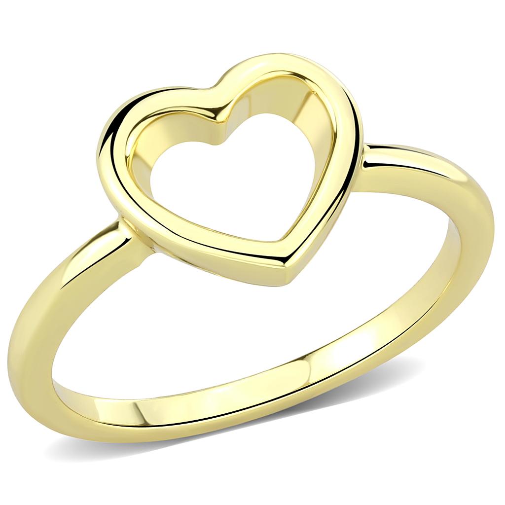 Flash Gold Brass Ring with No Stone