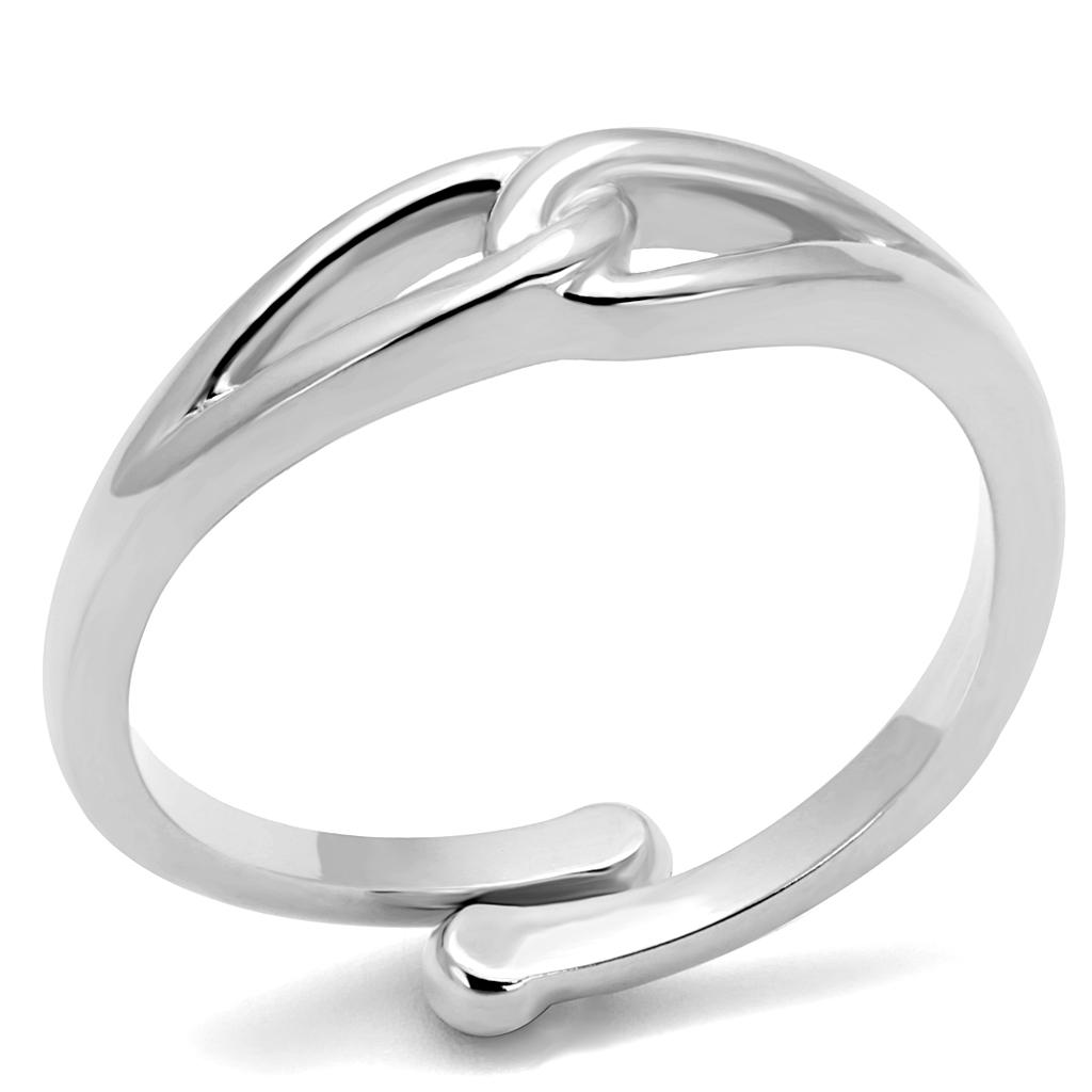Rhodium Brass Ring with No Stone