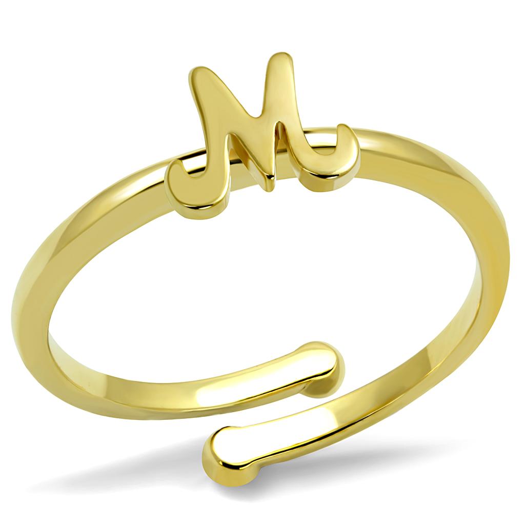 Flash Gold Brass Ring with No Stone