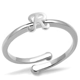 Rhodium Brass Ring with No Stone