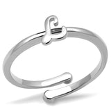 Rhodium Brass Ring with No Stone