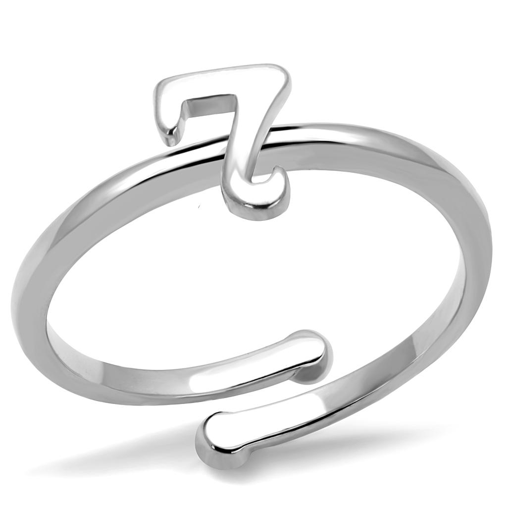Rhodium Brass Ring with No Stone