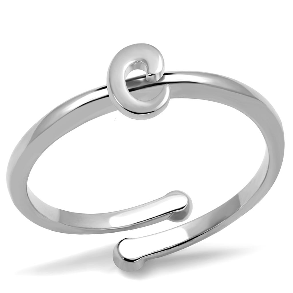 Rhodium Brass Ring with No Stone