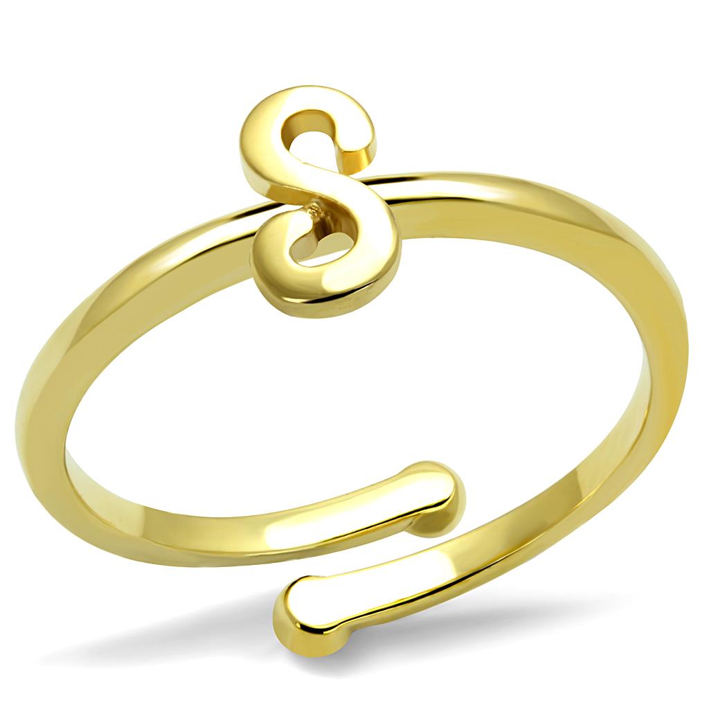 Flash Gold Brass Ring with No Stone