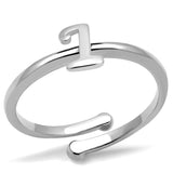 Rhodium Brass Ring with No Stone
