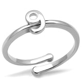 Rhodium Brass Ring with No Stone