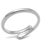 Rhodium Brass Ring with No Stone