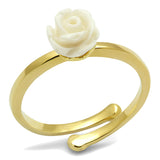 Flash Gold Brass Ring with Synthetic Synthetic Stone in Citrine Yellow