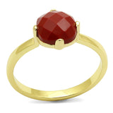 Flash Gold Brass Ring with Synthetic Synthetic Stone in Siam