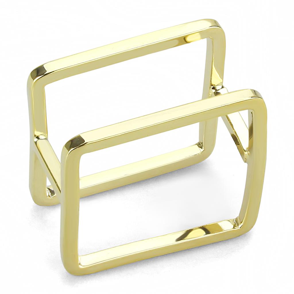 Flash Gold Brass Ring with No Stone
