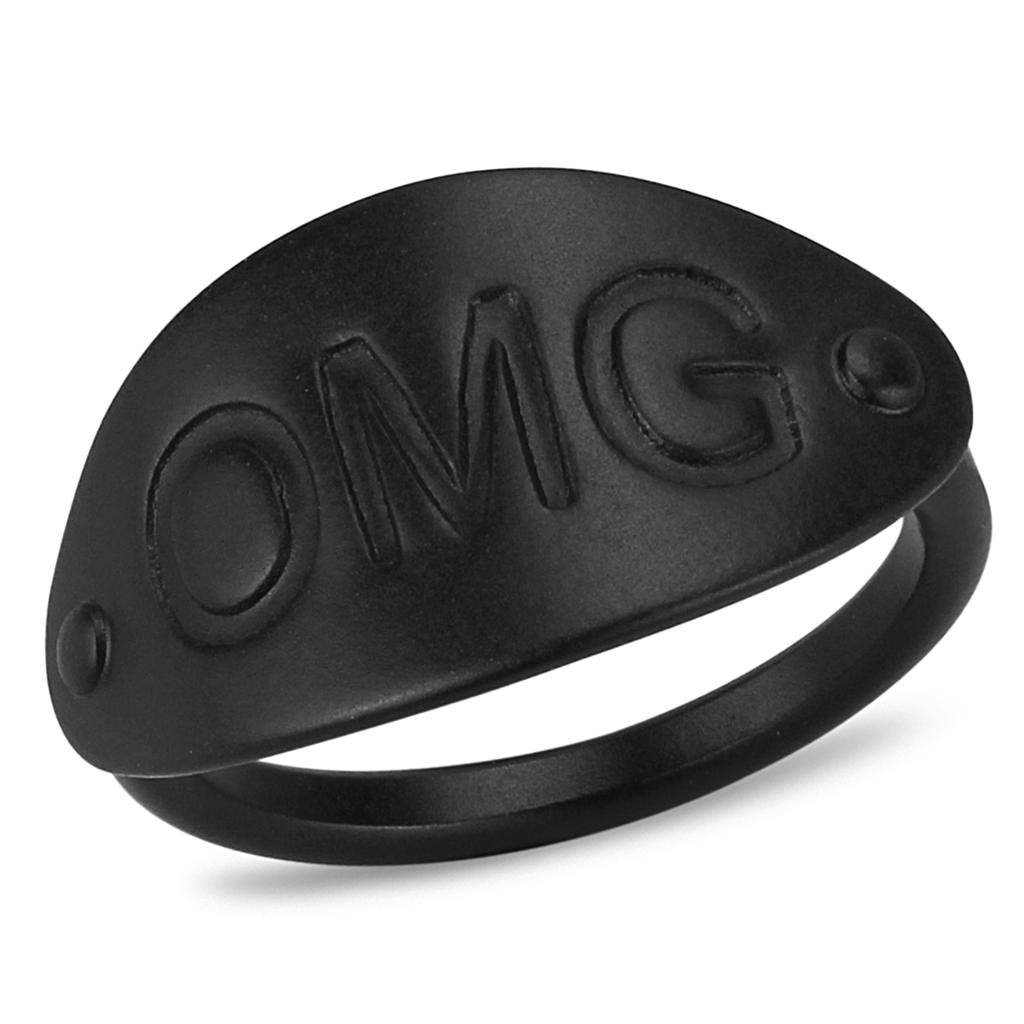 Ruthenium Brass Ring with No Stone