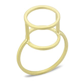 Matte Gold Brass Ring with No Stone
