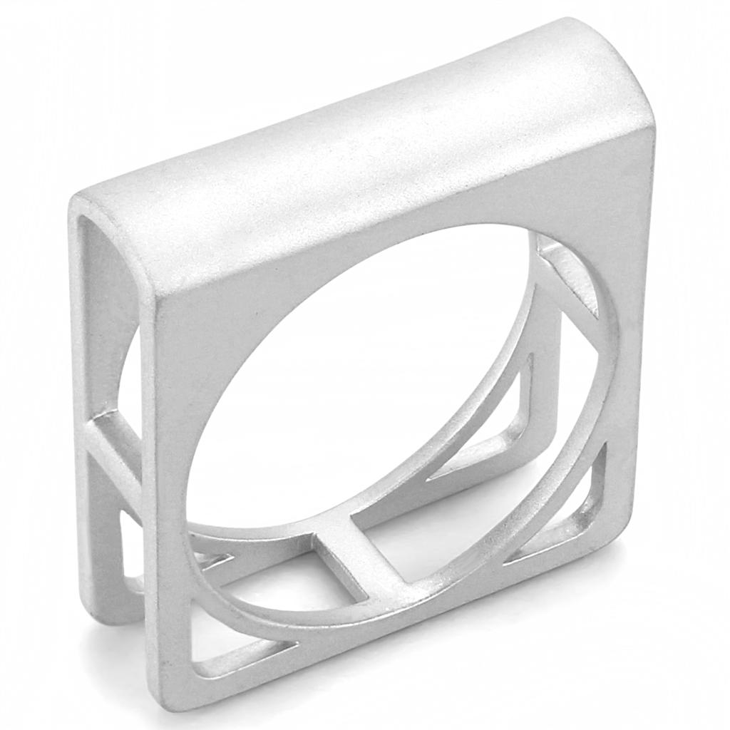 Rhodium Brass Ring with No Stone