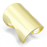 LO4258 Gold Brass Ring with No Stone in No Stone