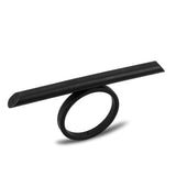 Ruthenium Brass Ring with No Stone