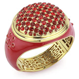 Gold Brass Bangle with Top Grade Crystal  in Multi Color