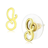 Gold Brass Earrings with No Stone