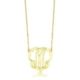 Flash Gold Brass Necklace with No Stone