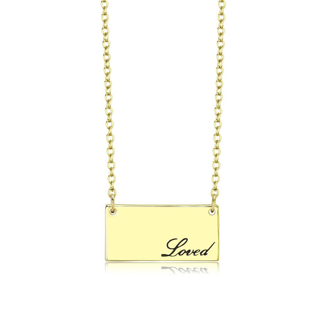 Flash Gold Brass Necklace with Top Grade Crystal  in Clear