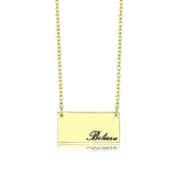 Flash Gold Brass Necklace with Top Grade Crystal  in Clear
