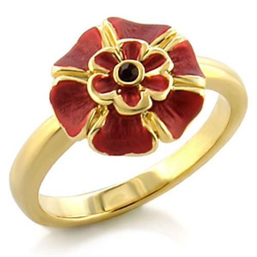 Gold White Metal Ring with Top Grade Crystal  in Siam